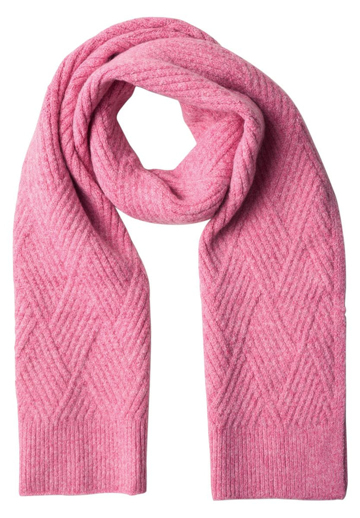 Langer Schal mit Strickmuster