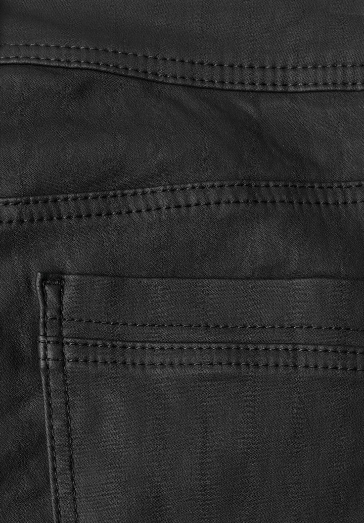 Mid Waist Straight Leg Hose im Slim Fit
