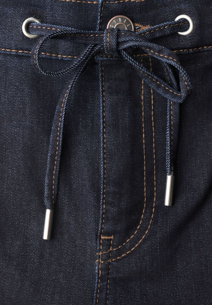 High Waist barrel Leg Jeans mit Tunnelzug