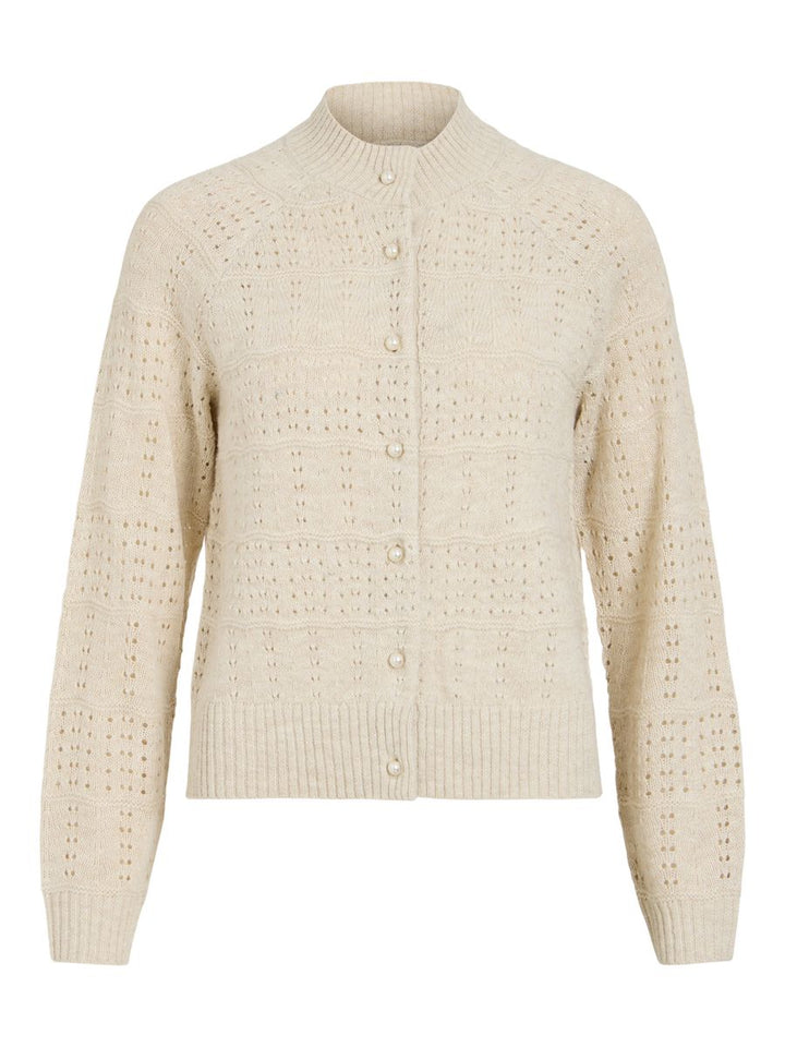 VISAPNA O-NECK L/S KNIT CARDIGAN/PB