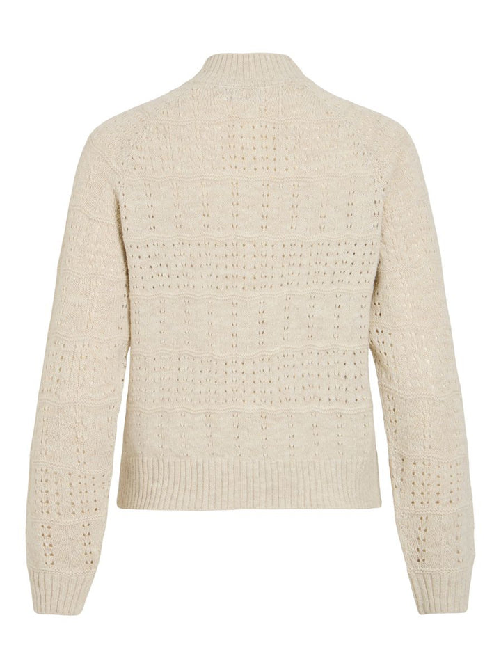 VISAPNA O-NECK L/S KNIT CARDIGAN/PB