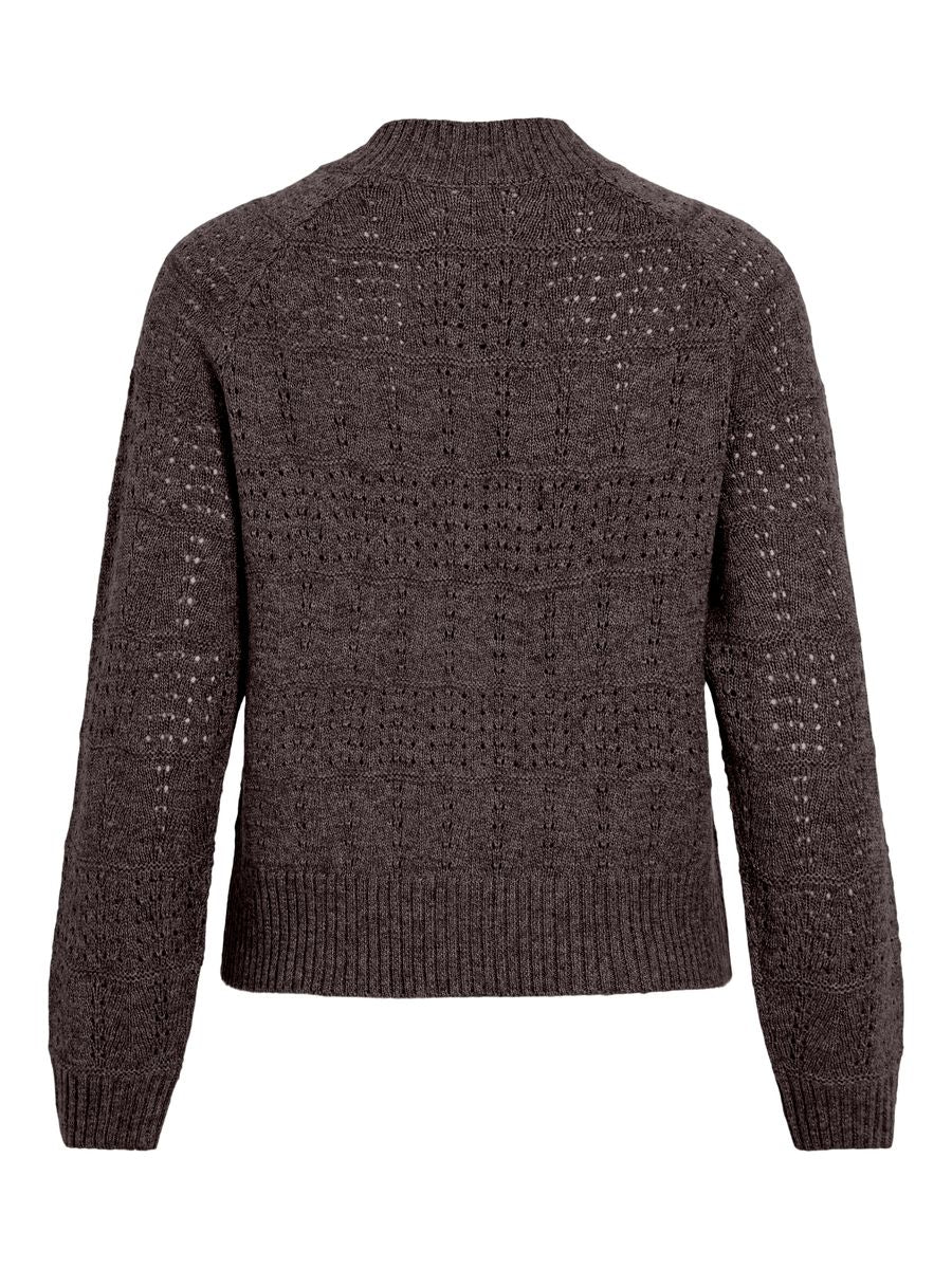 VISAPNA O-NECK L/S KNIT CARDIGAN/PB