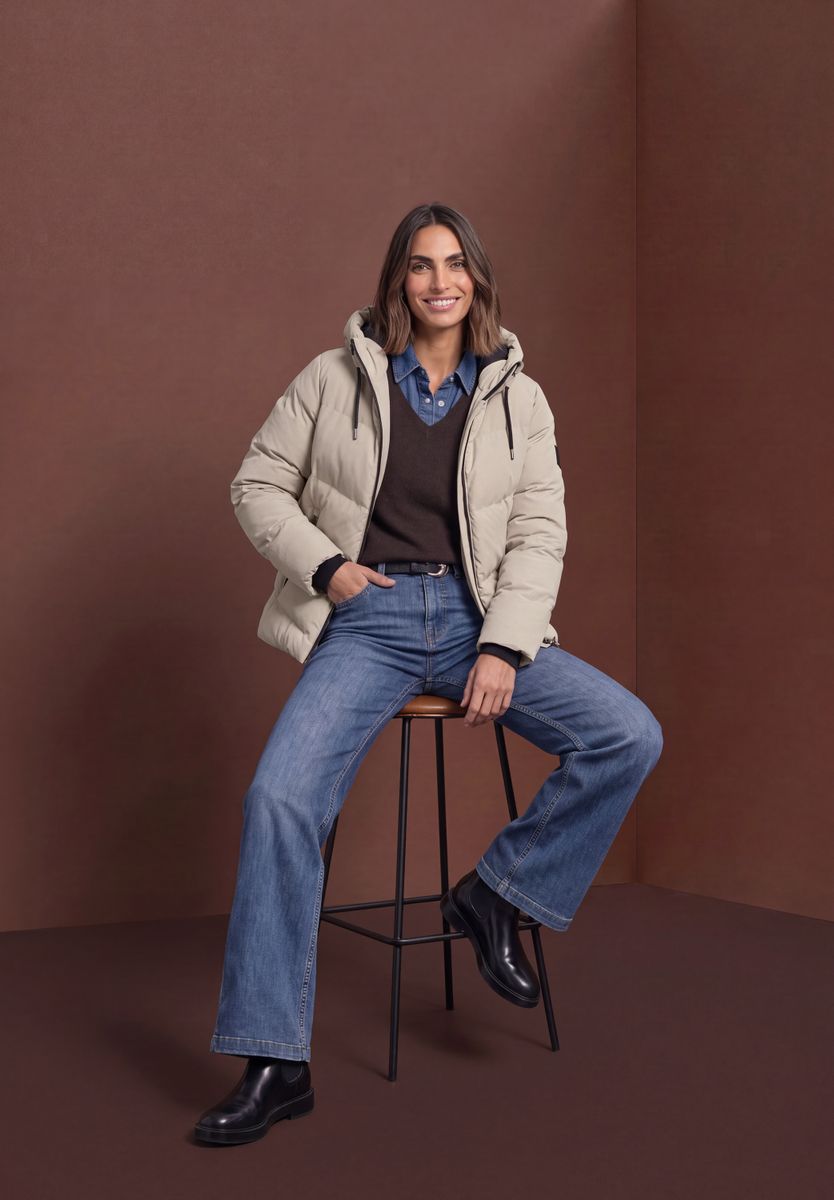 Pufferjacke mit Kapuze
