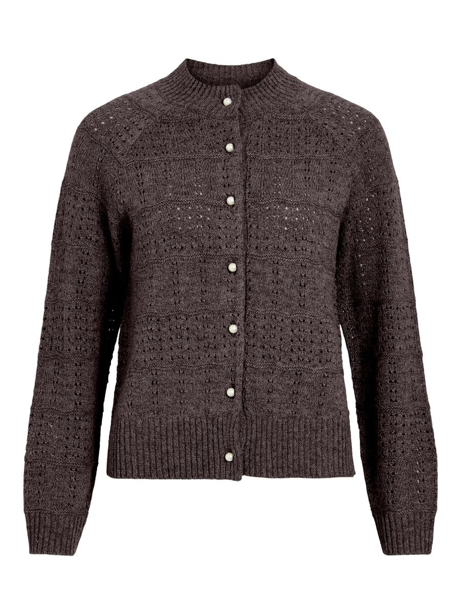 VISAPNA O-NECK L/S KNIT CARDIGAN/PB