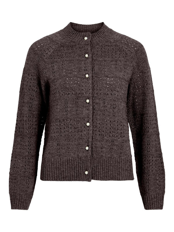 VISAPNA O-NECK L/S KNIT CARDIGAN/PB