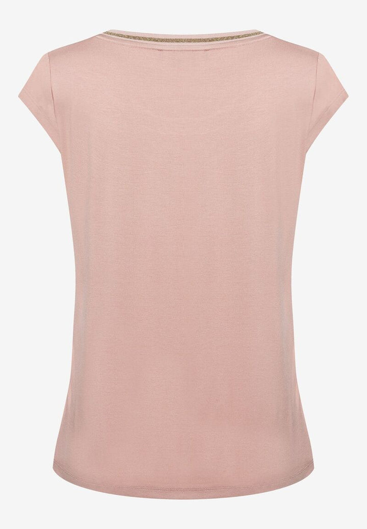 Satinfront-Shirt  powder rose  Sommer-Kollektion