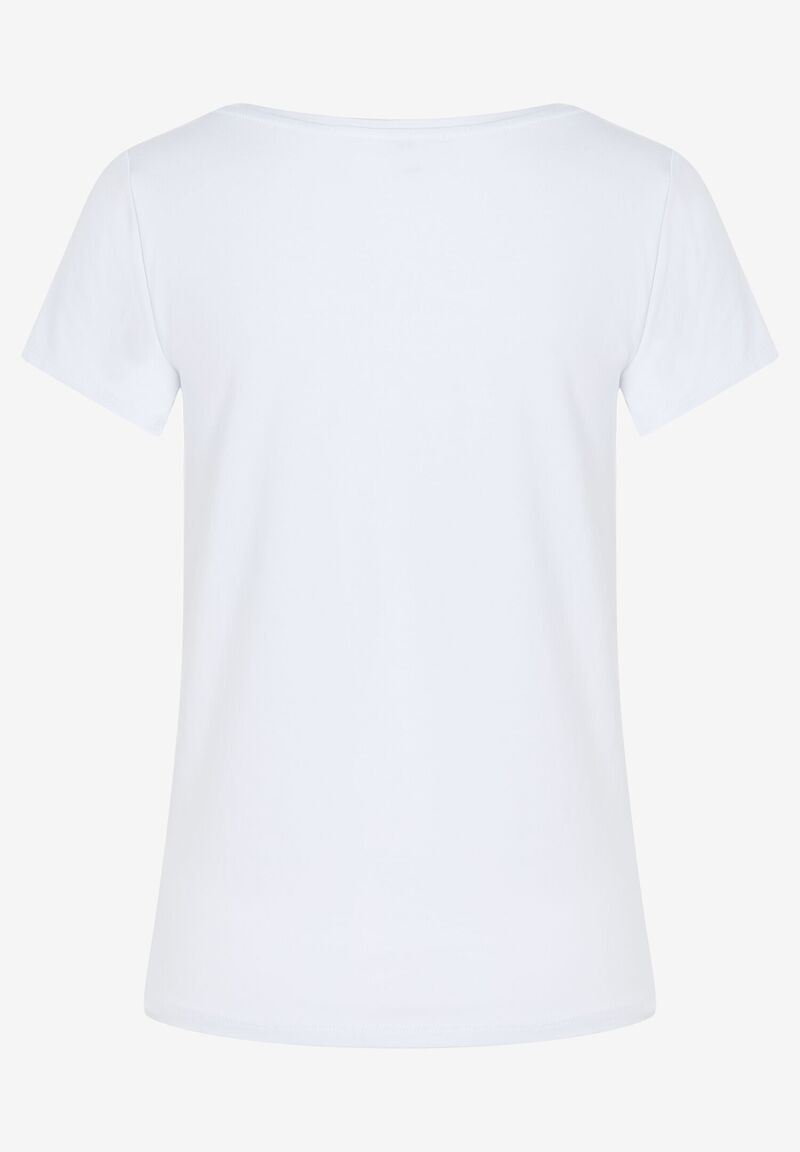 T-Shirt mit Herz-Print  weiß  Frühjahrs-Kollektion