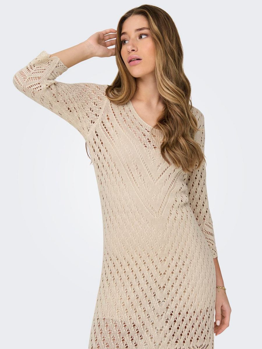 JDYSUN 3/4 V-NECK DRESS KNT