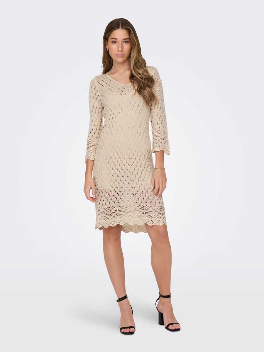JDYSUN 3/4 V-NECK DRESS KNT