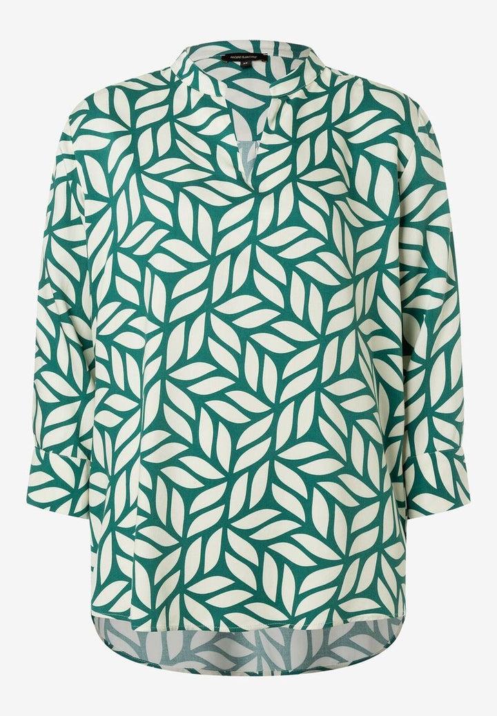 Viskosebluse  grafischer Print  Sommer-Kollektion