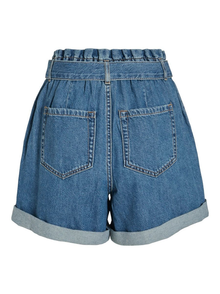 VIELVIRA HW PAPERBAG DENIM SHORTS