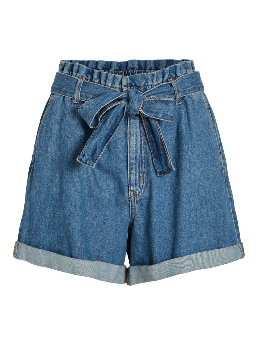 VIELVIRA HW PAPERBAG DENIM SHORTS