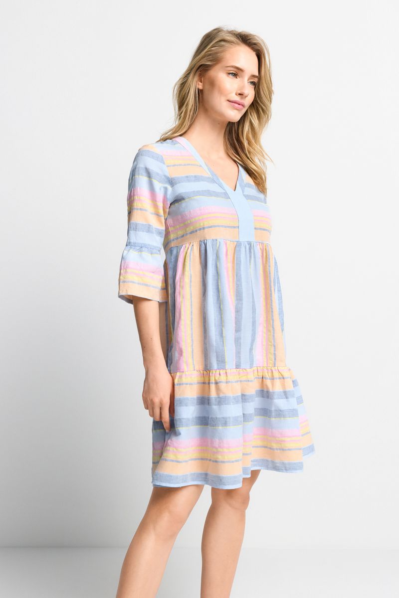 multicolour mini dress organic