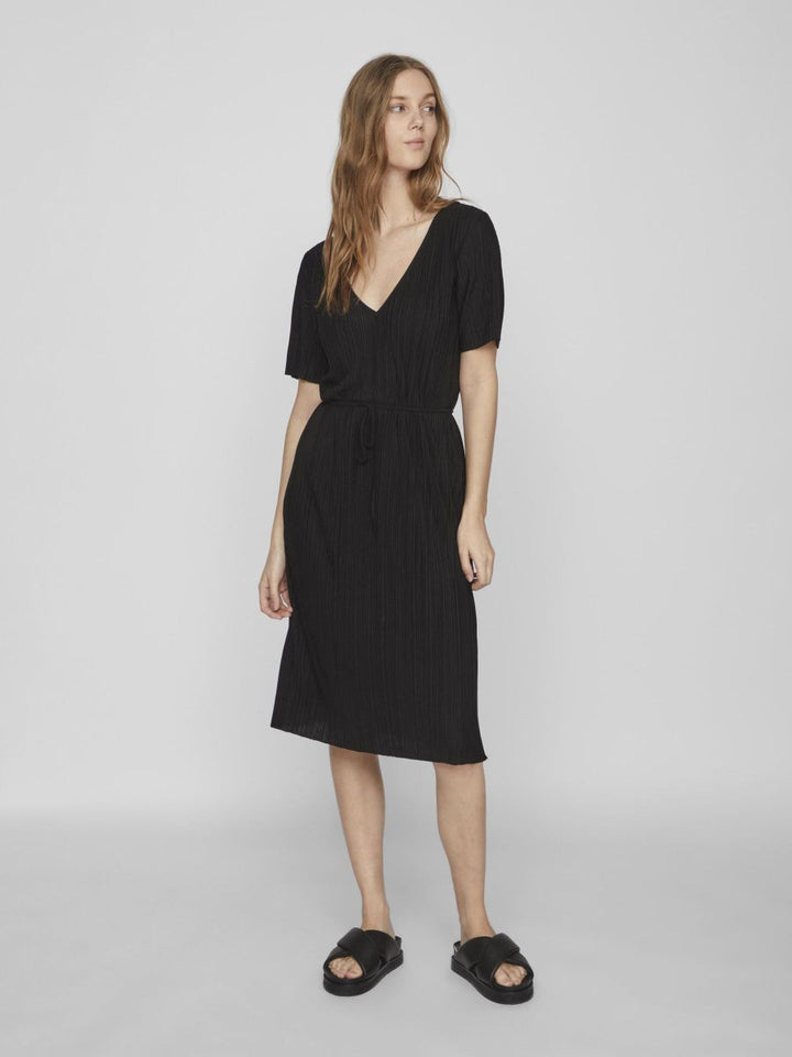 VIPLISA V-NECK S/S DRESS/SU/VOL