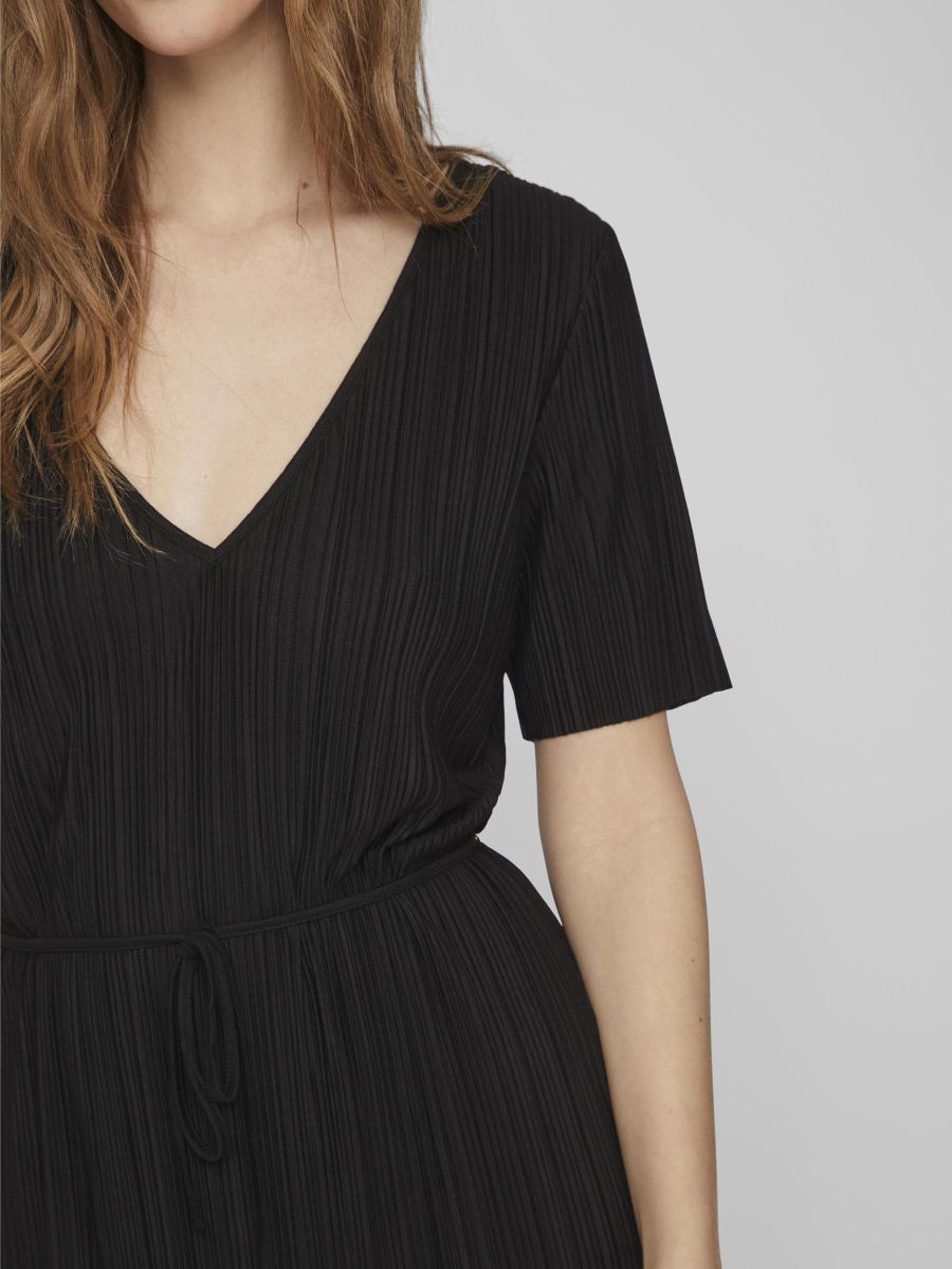 VIPLISA V-NECK S/S DRESS/SU/VOL