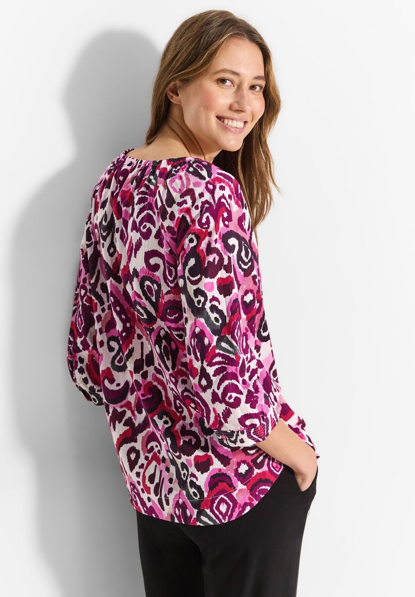 Tunika Bluse mit Print