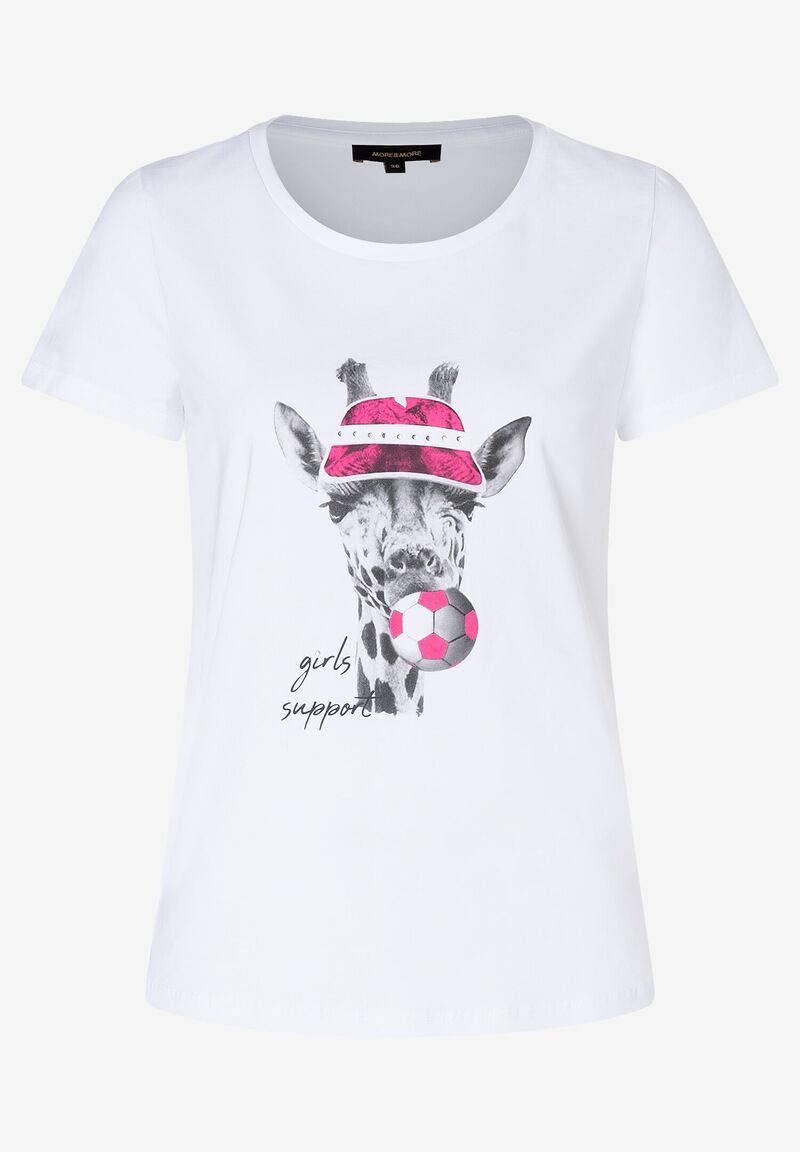 T-Shirt mit Giraffe  weiß  Sommer-Kollektion