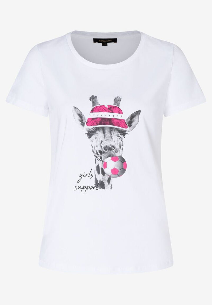 T-Shirt mit Giraffe  weiß  Sommer-Kollektion