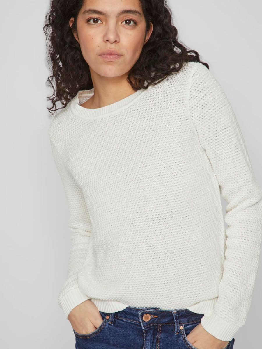 VIDALO O-NECK L/S KNIT TOP- NOOS