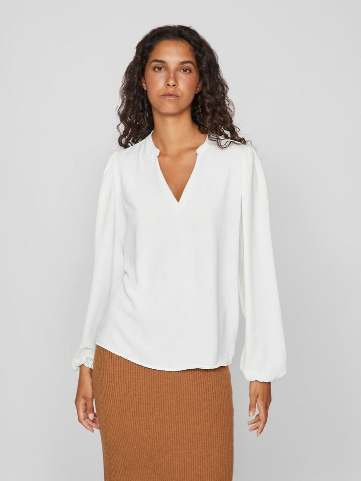 VIRELLA V-NECK L/S TOP - NOOS