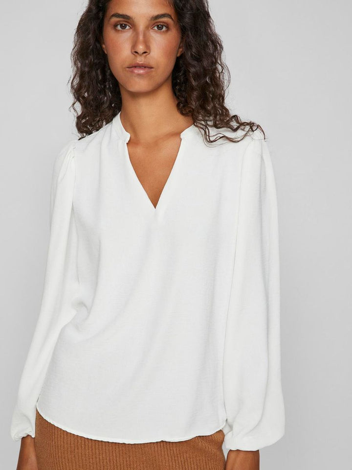 VIRELLA V-NECK L/S TOP - NOOS