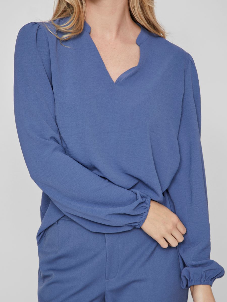 VIRELLA V-NECK L/S TOP - NOOS