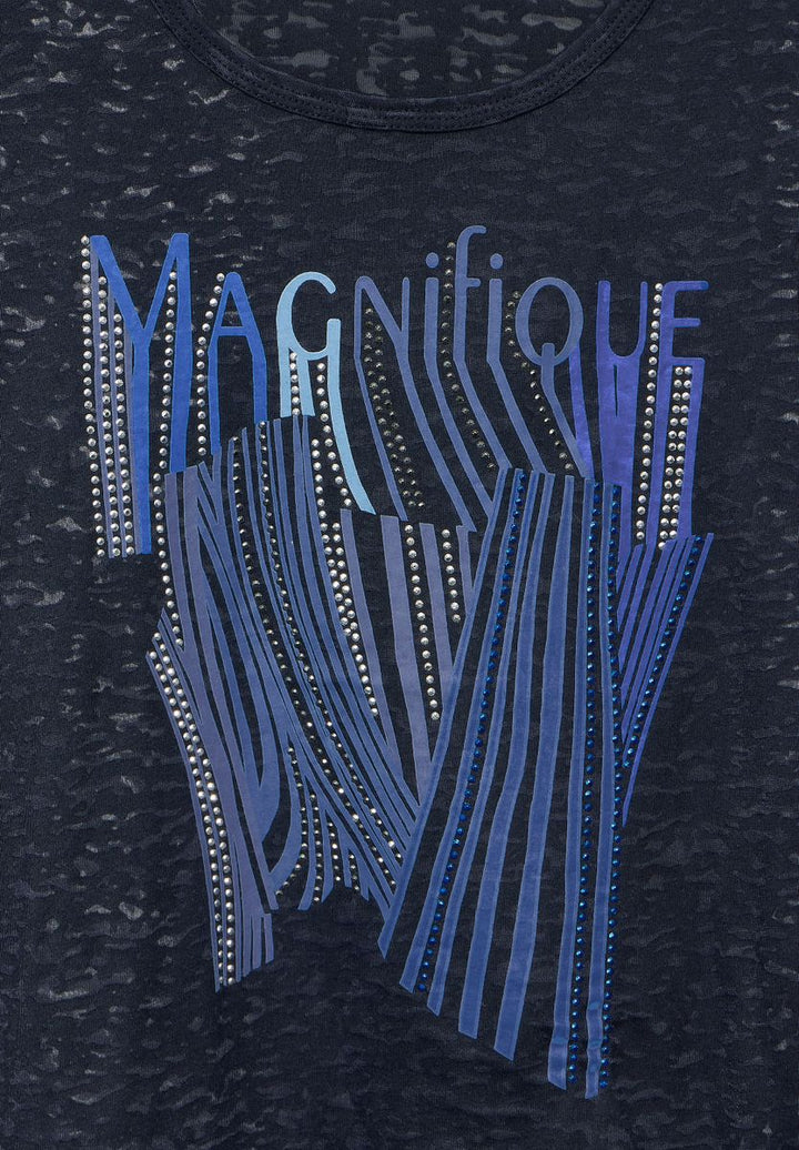 Burn Out T-Shirt mit Print