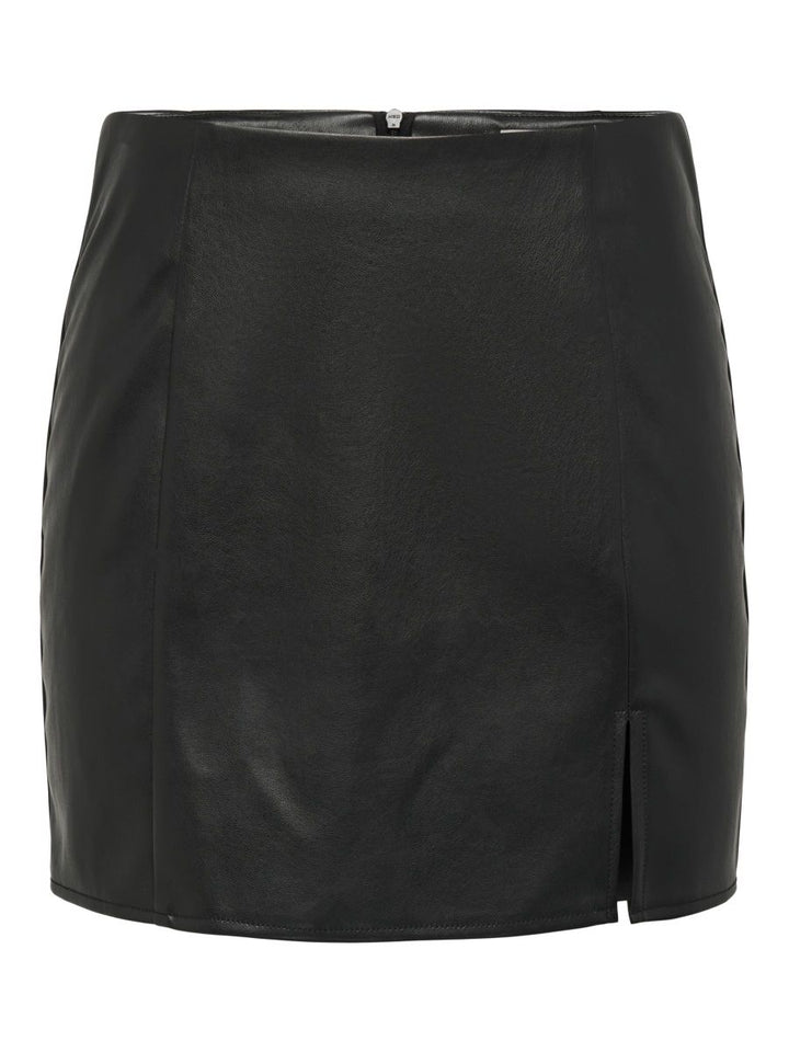 ONLLENI FAUX LEATHER SLIT SKIRT PNT NOOS