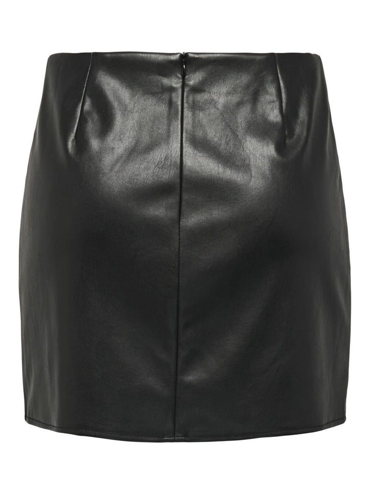 ONLLENI FAUX LEATHER SLIT SKIRT PNT NOOS