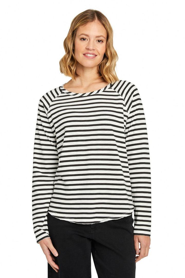 Basic sweat raglan striped