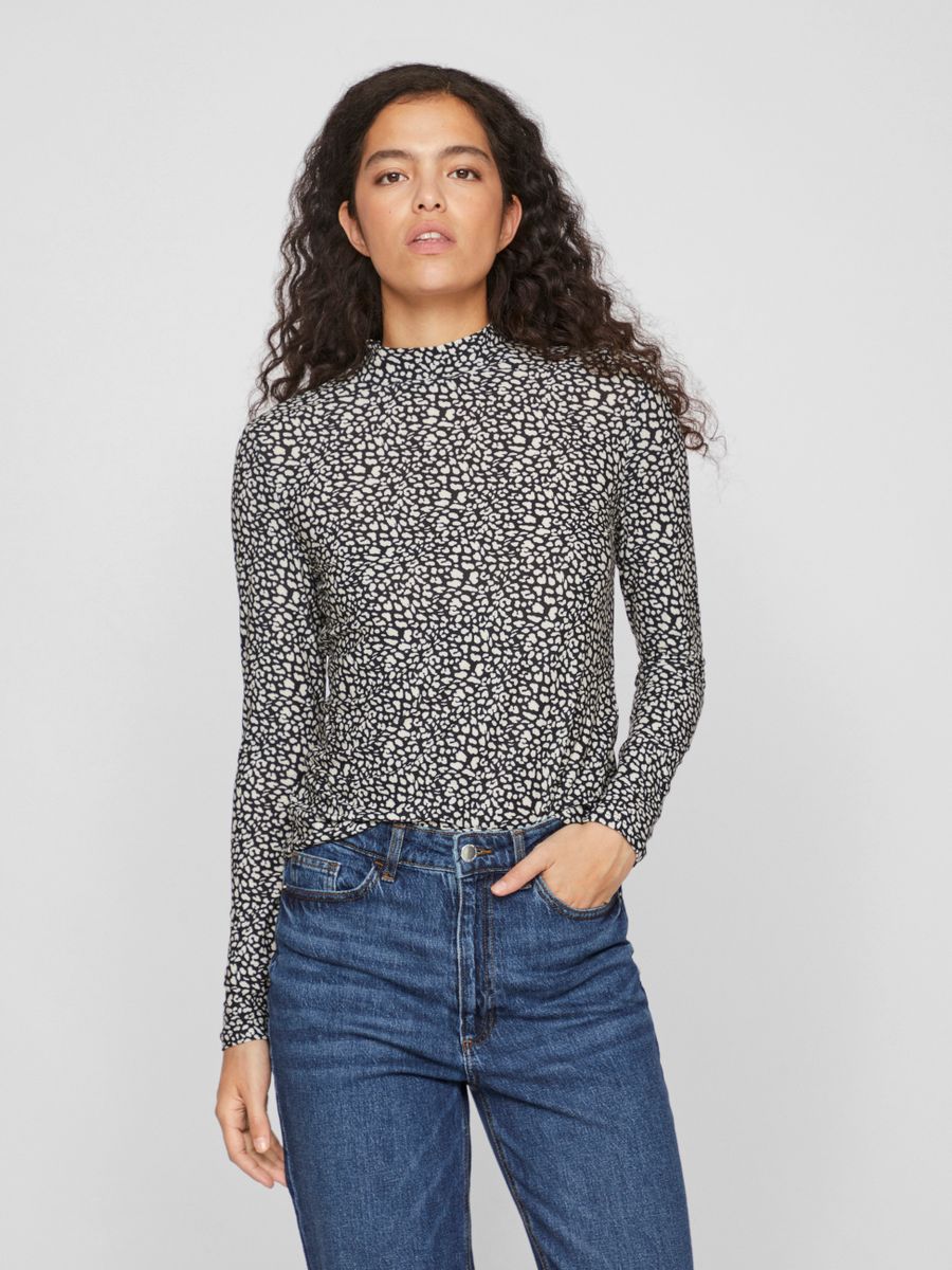 VILEOA L/S ROLLNECK TOP - NOOS