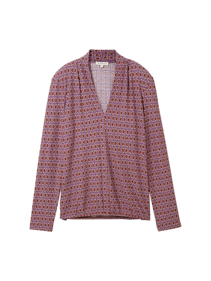 Langarmshirt mit Allover-Print