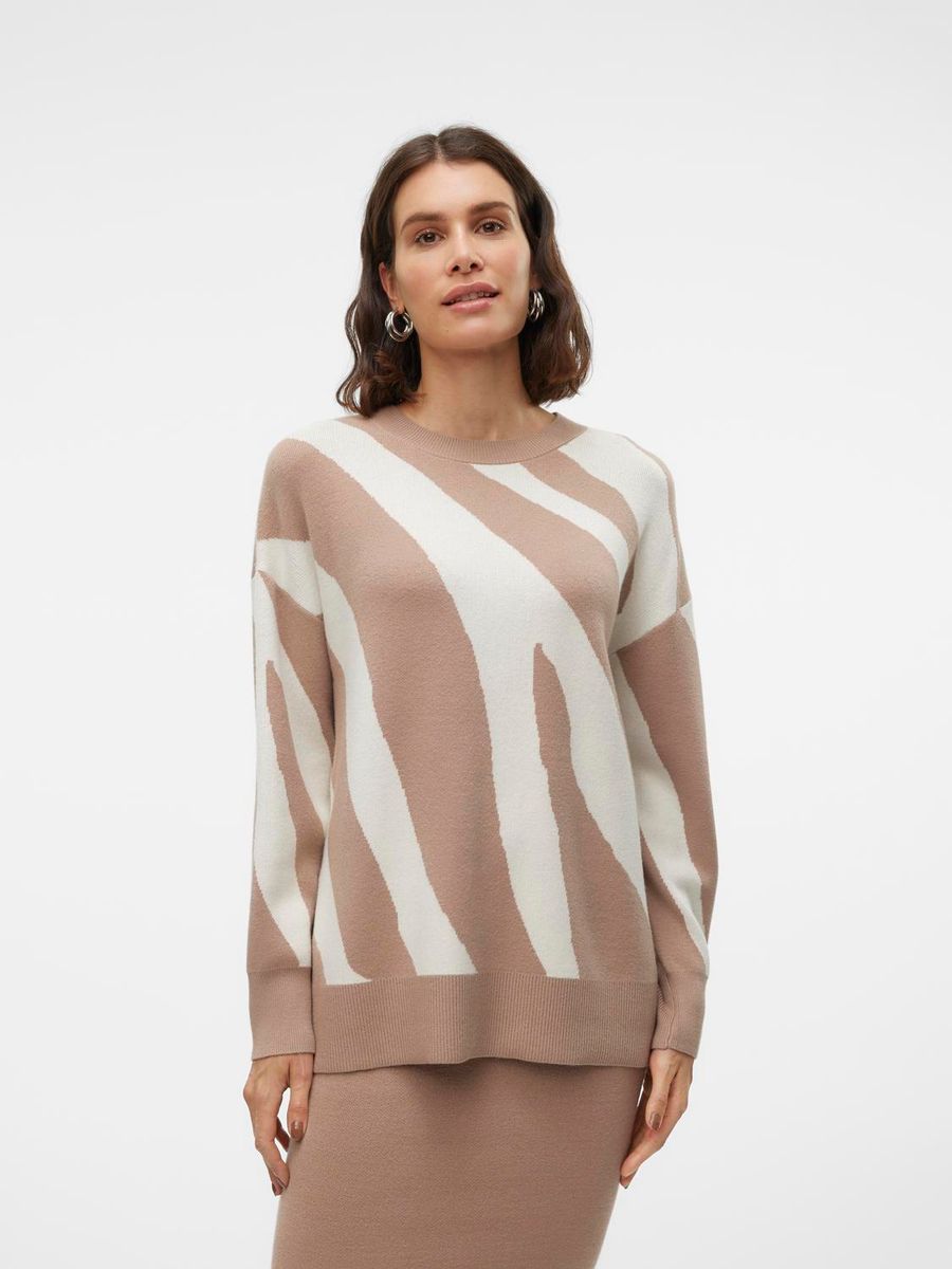 VMNANCY LS O-NECK LONG PULLOVER BOO