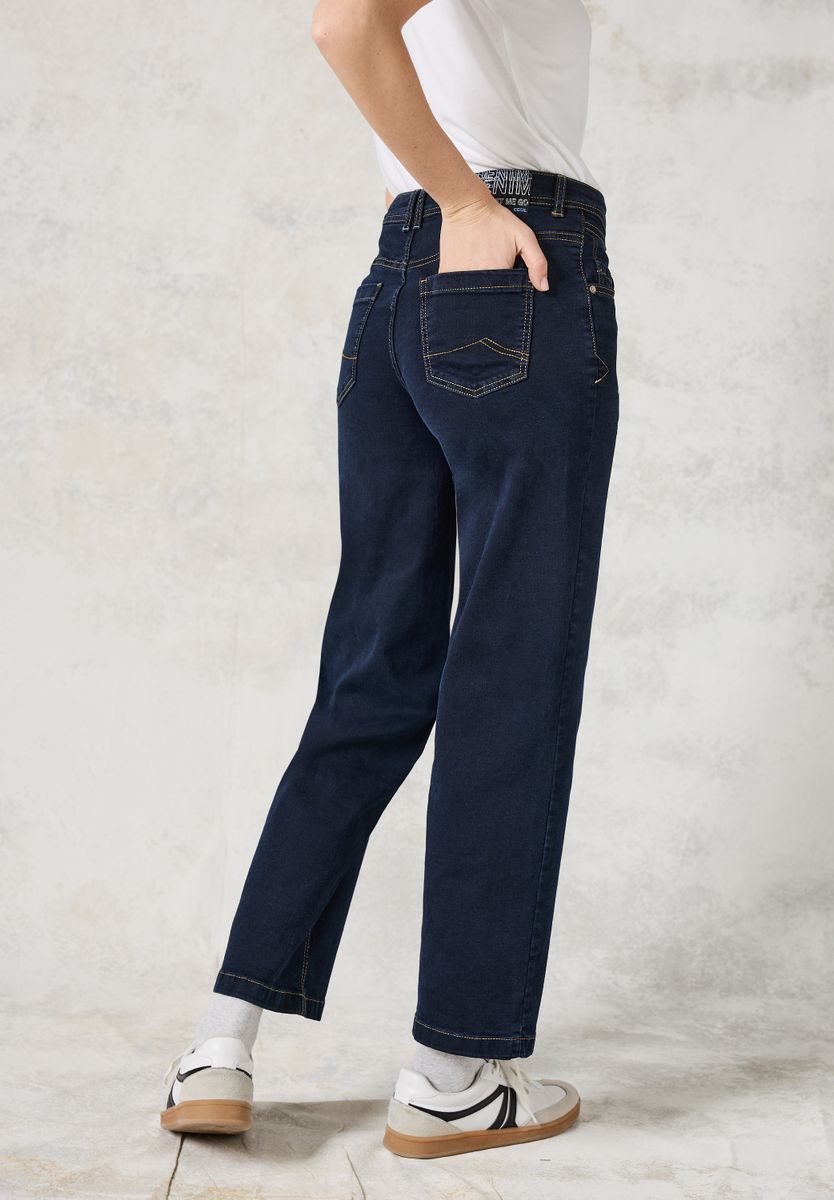 Rinsed Wide Leg Jeans