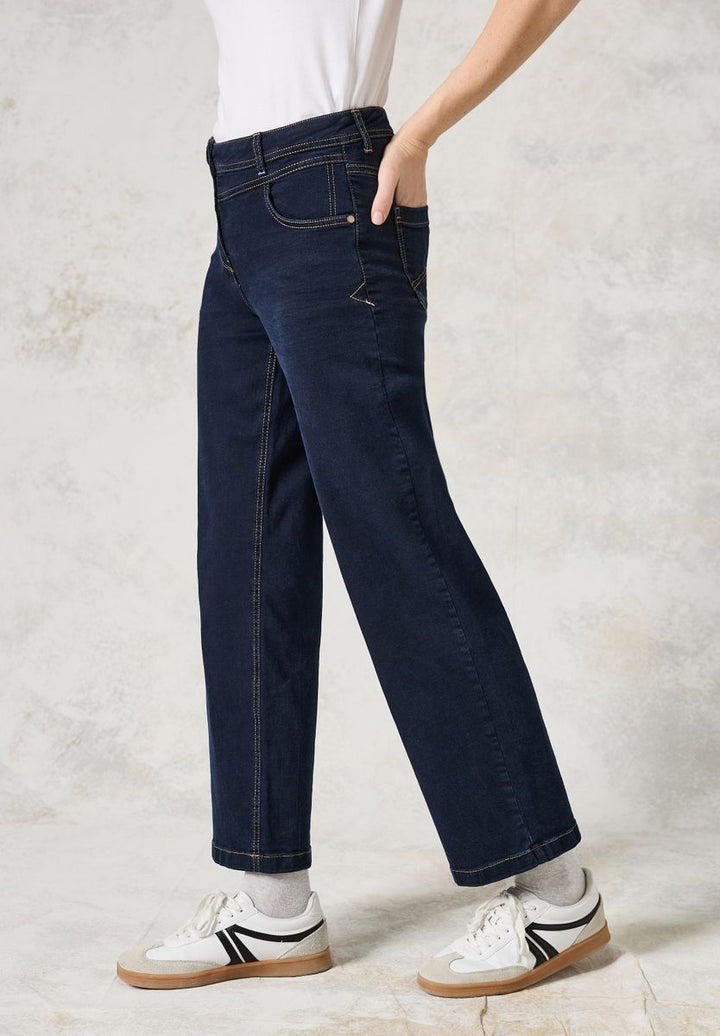 Rinsed Wide Leg Jeans