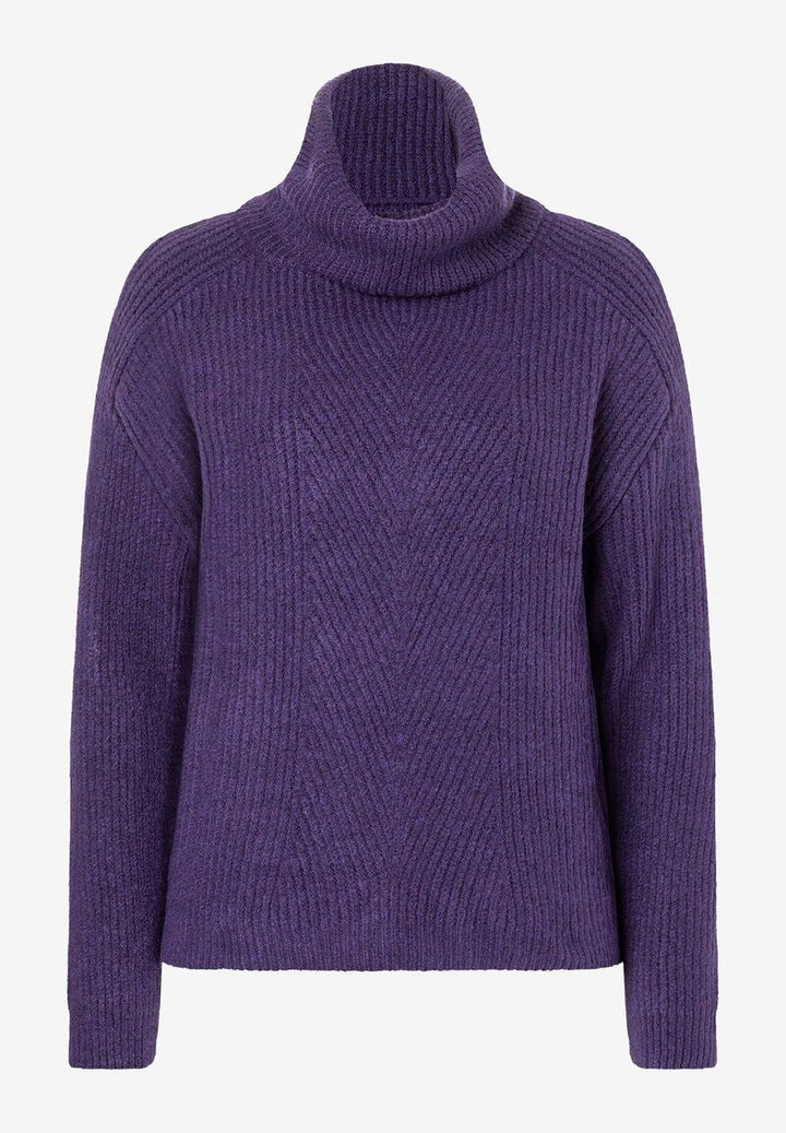 Rollkragen-Pullover  pure purple  Herbst-Kollektion