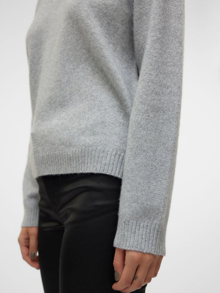 VMDOFFYSHINE LS O-NECK BLOUSE REP NOOS