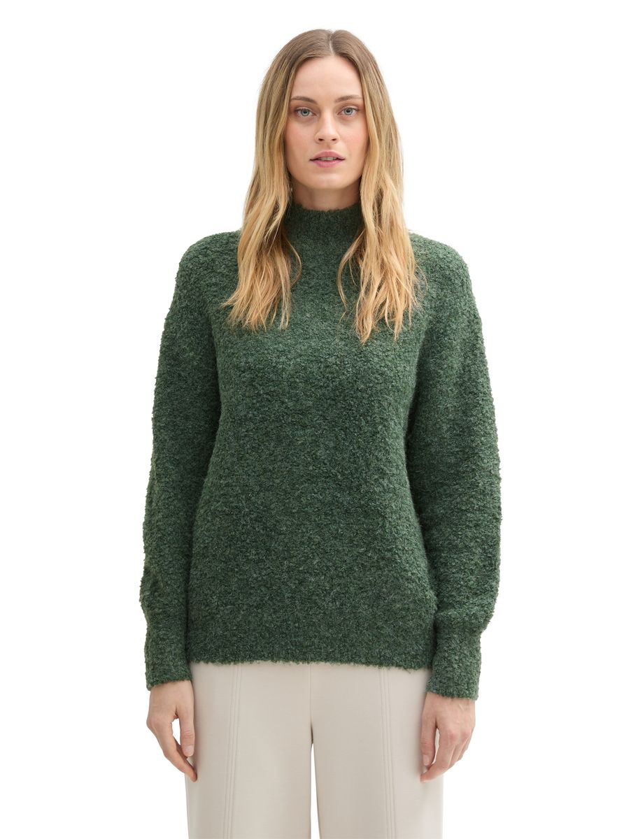 Lockerer Bouclé Pullover