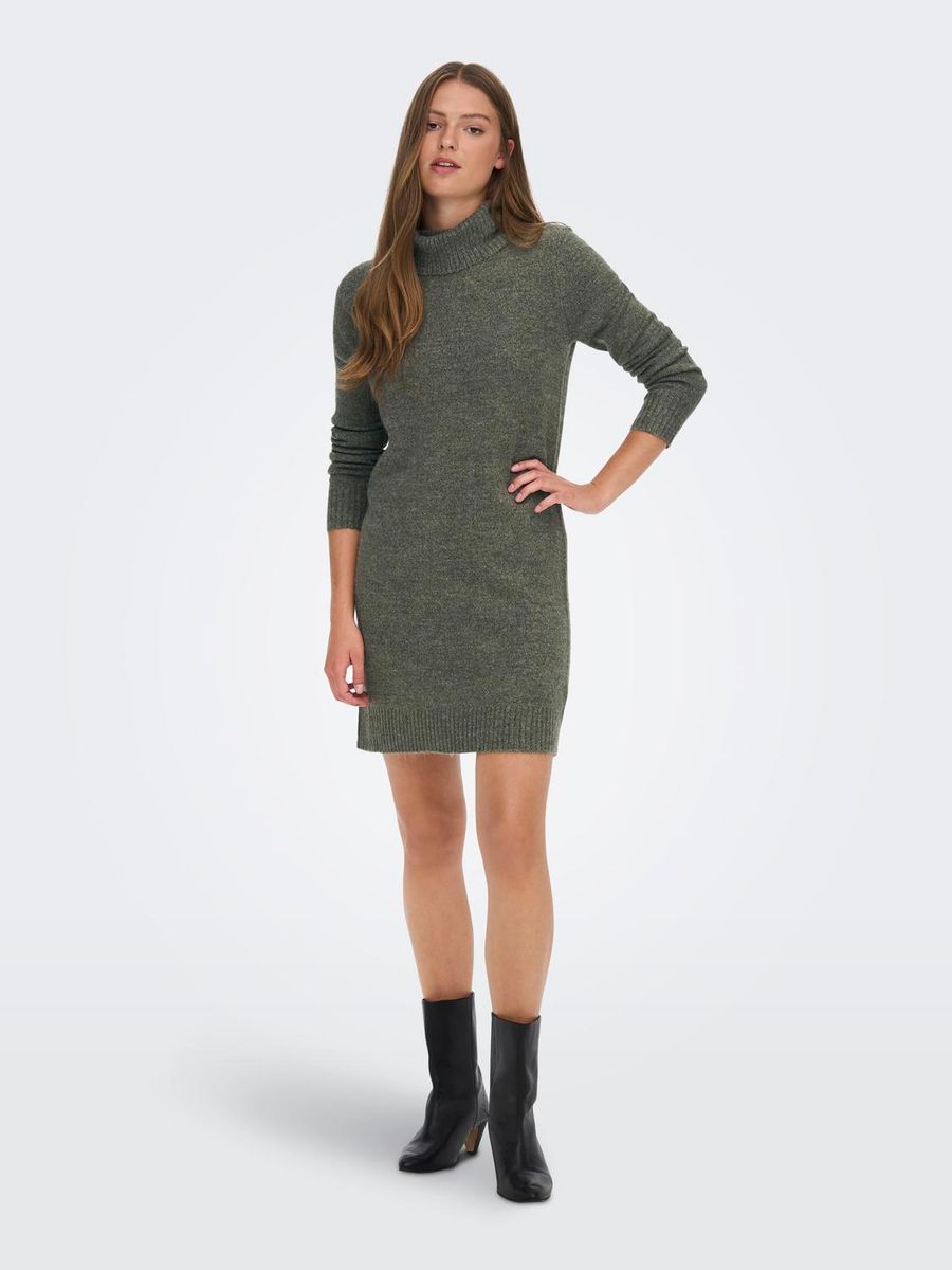 JDYELANORA L/S COWLNECK DRESS KNT NOOS