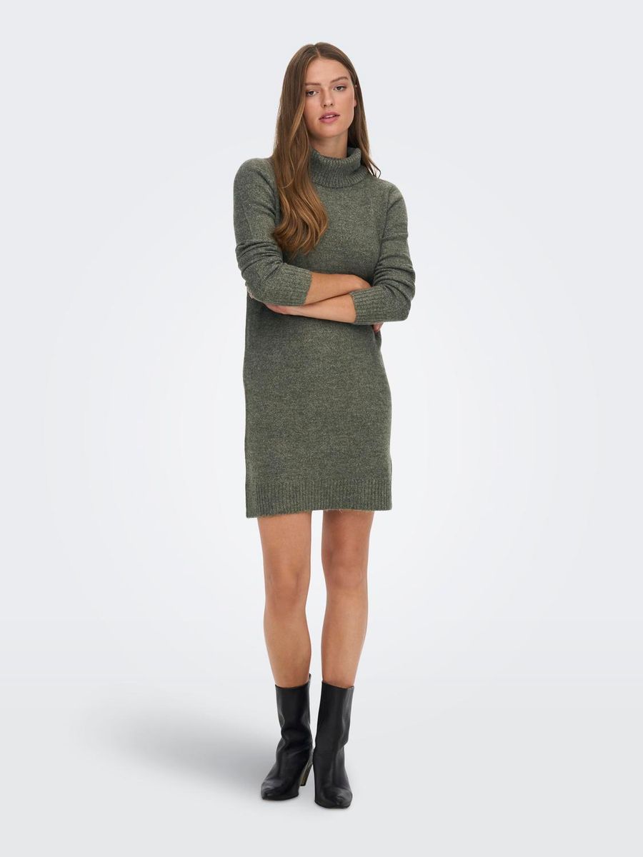 JDYELANORA L/S COWLNECK DRESS KNT NOOS