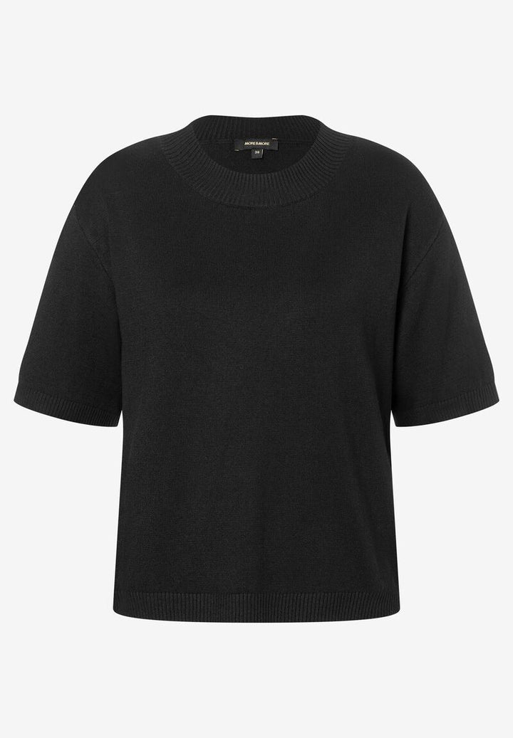 Kurzarm-Pullover  schwarz  Herbst-Kollektion