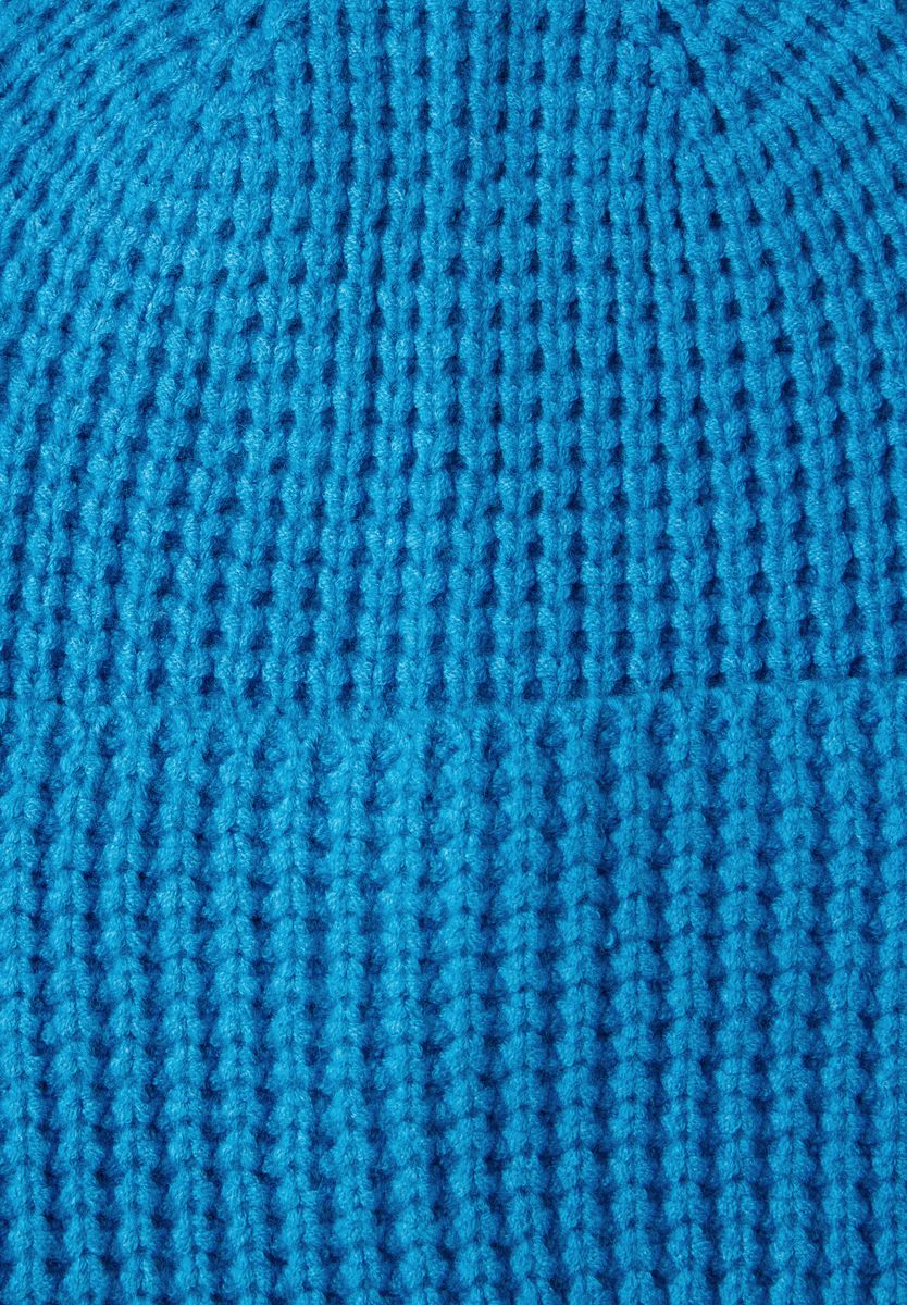 Strickmütze mit Struktur