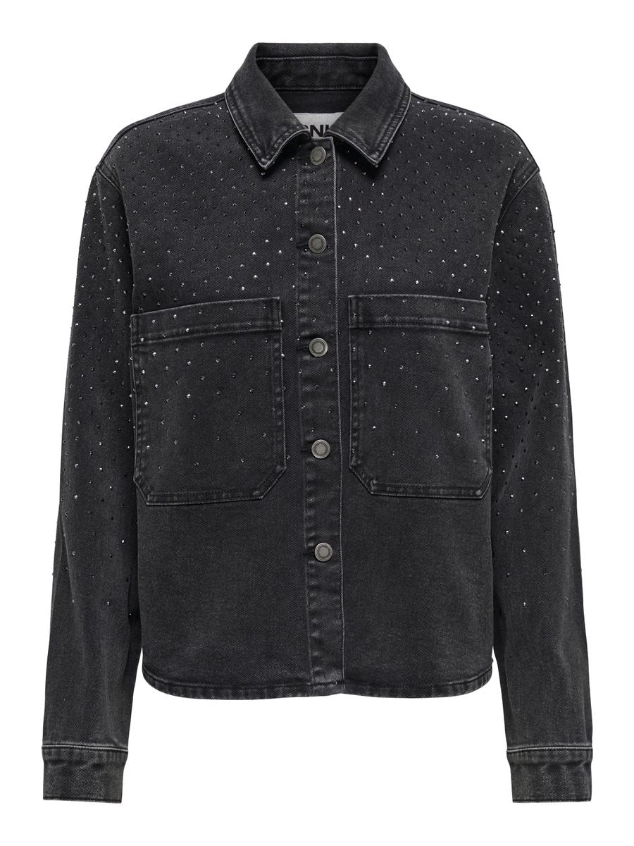 ONLCASSIE RHINESTONE LS SHIRT DNM BJ