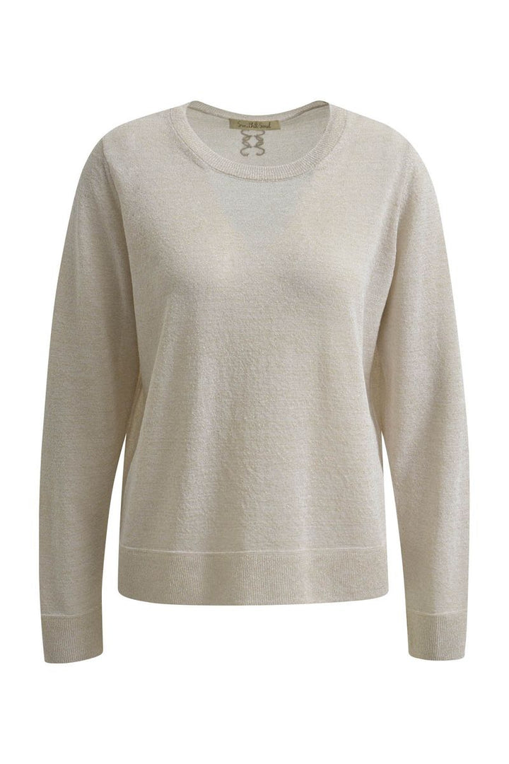 Round Neck Glitter Pullover