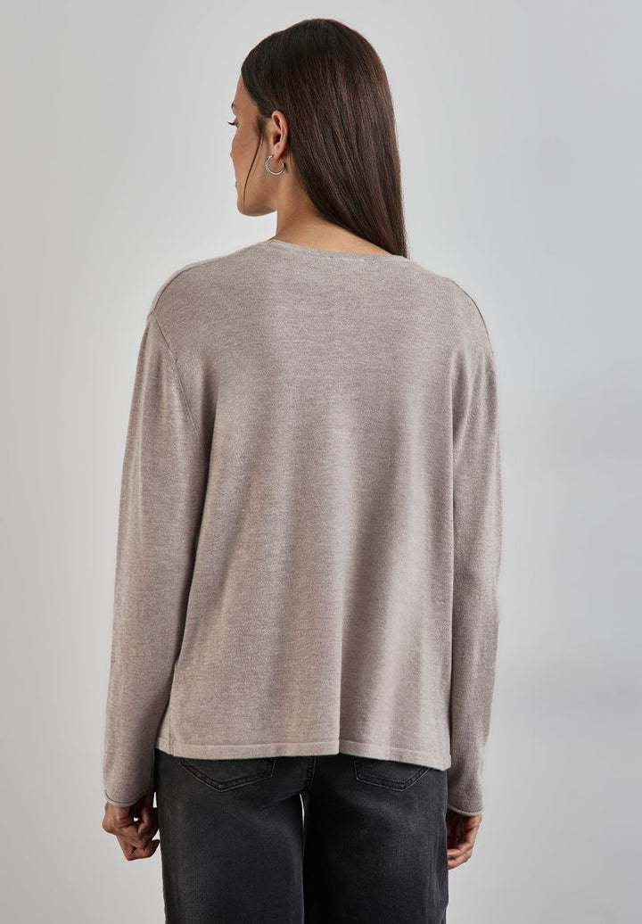 Offene Strickjacke