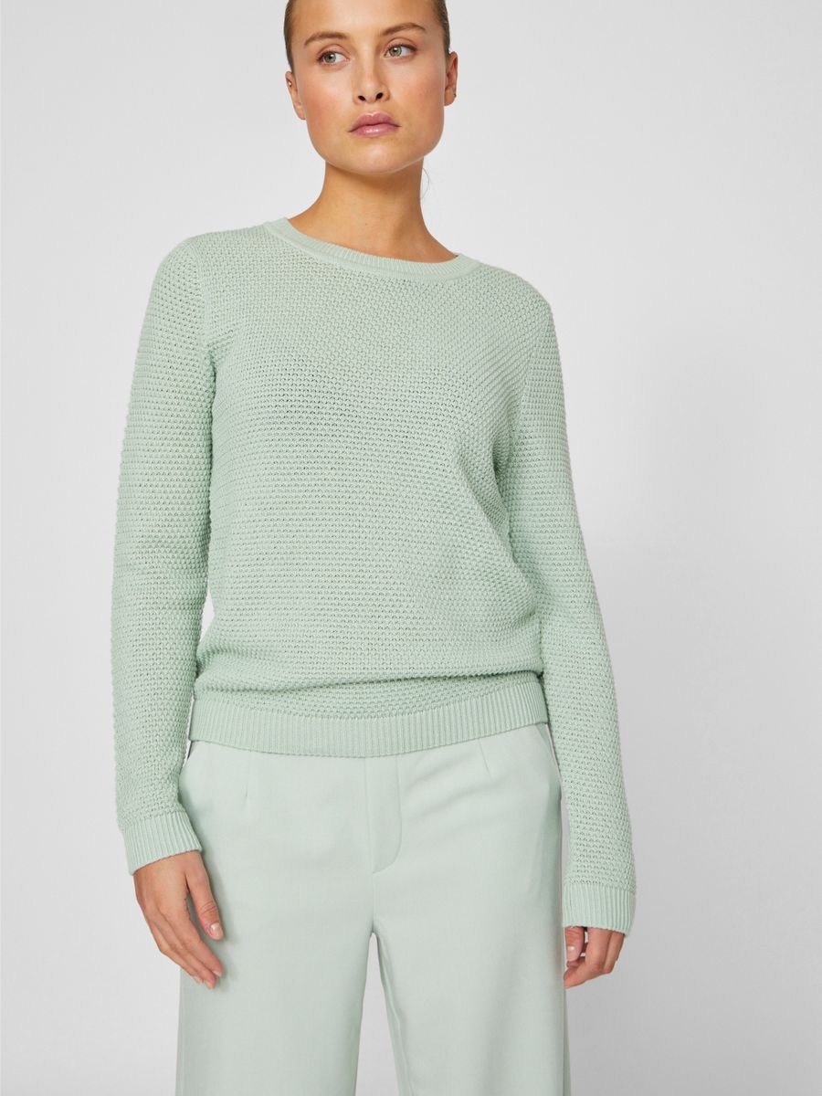 VIDALO O-NECK L/S KNIT TOP- NOOS