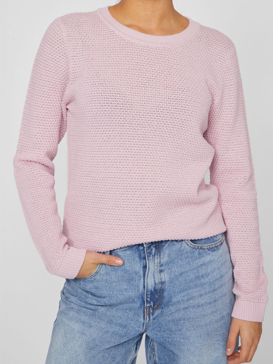 VIDALO O-NECK L/S KNIT TOP- NOOS