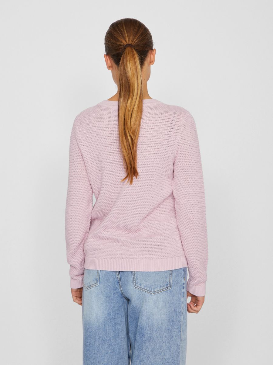 VIDALO O-NECK L/S KNIT TOP- NOOS