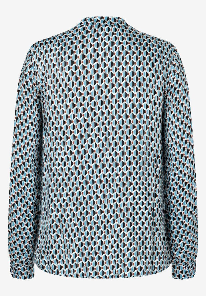 Viskosebluse  grafischer Print  Winter-Kollektion