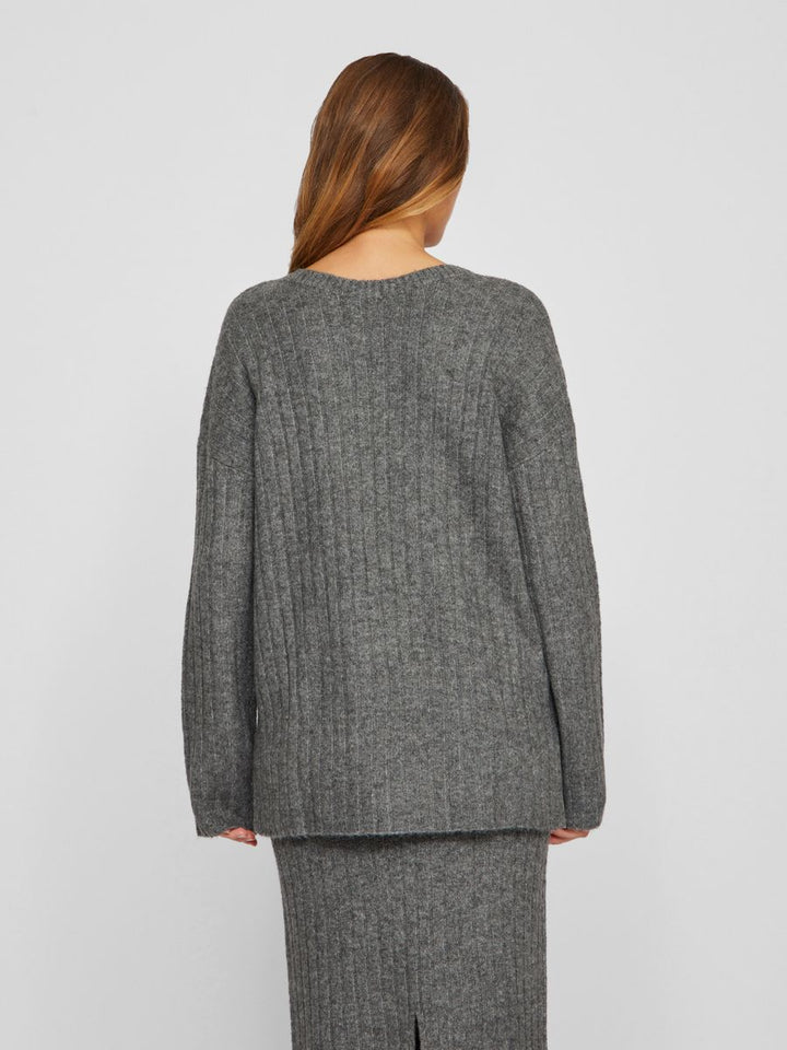 VIMIRAZ L/S REV V-NECK KNIT PULLOVER/BF